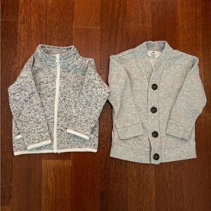 Cozy Gray Kids Cardigan Set